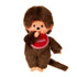 Monchhichi with a red bandana on a white background