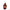 Plush keychain of Monchhichi with a red bow and shirt on a white background