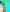Person with blue hair and a decorative hair clip against a teal background