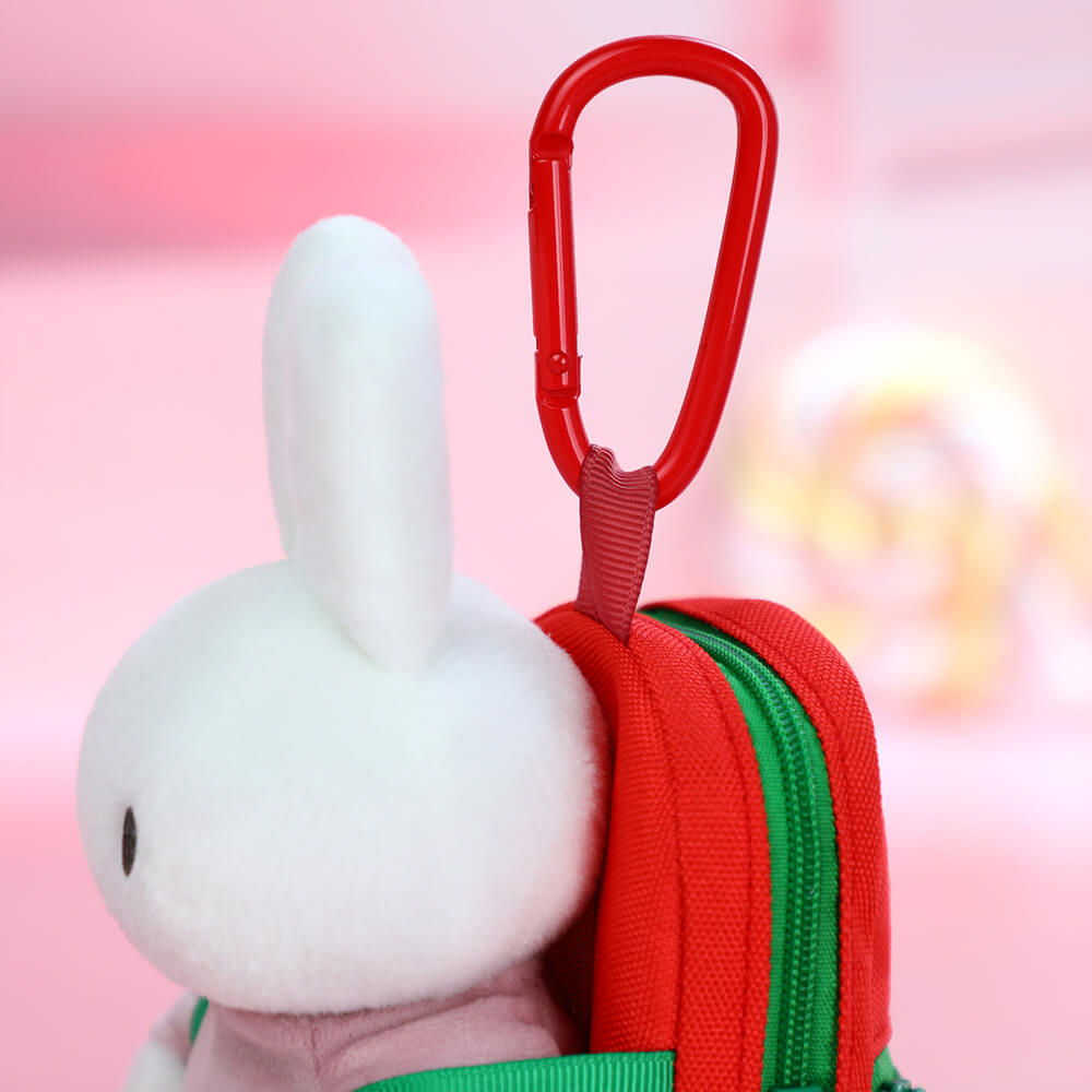 close up of keyring on a miffy plush