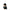 Black Monchhichi plush keychain with a white bib on a white background