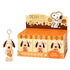 Peanuts plush keychain with packaging on a white background