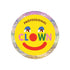 Sticker of a smiley face and &