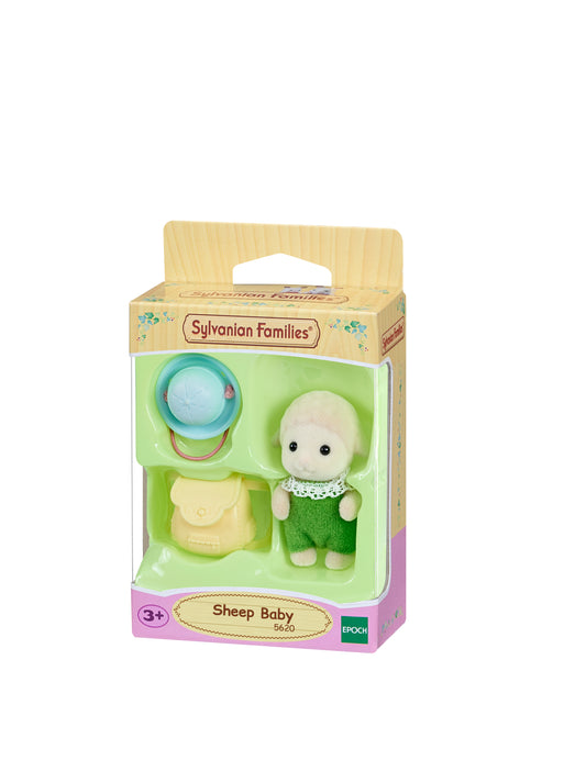 Sylvanian Families sheep baby figure in packaging on a white background
