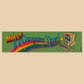 A rectangular bumper sticker with a retro computer graphic and the text 'Move! It's Computer Time!' on a green background, shown against a solid beige backdrop.