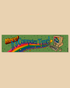 A rectangular bumper sticker with a retro computer graphic and the text &