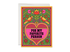Colorful card with decorative border and text &